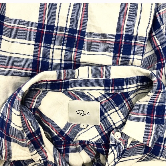 Blue and Pink RAILS Hunter Plaid - Picture 4 of 6